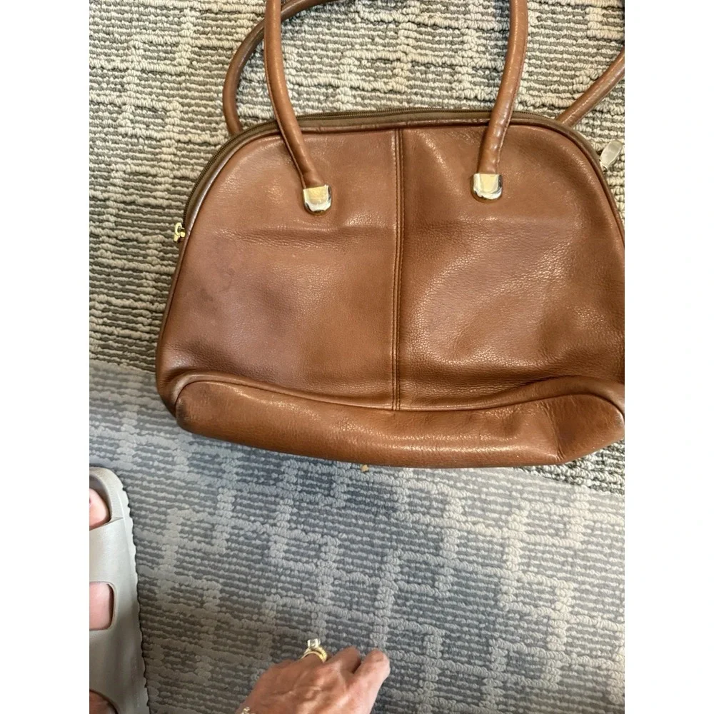 Jacqueline Ferrar Brown Leather Shoulder Bag‎